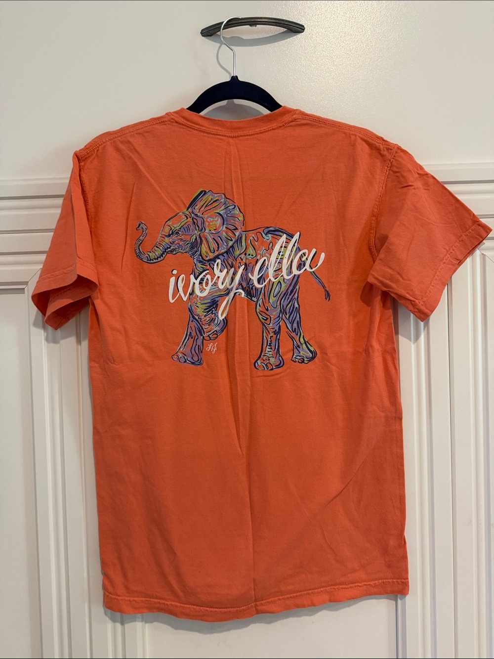 Ivory Ella Orange Short-Sleeve Graphic Tee